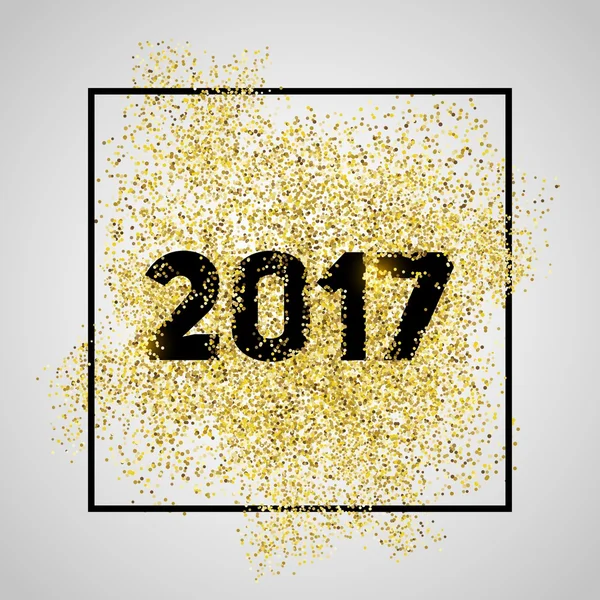 Nowy rok 2017 z życzeniami — Wektor stockowy