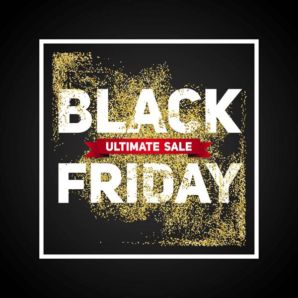 Black Friday sale design template. 