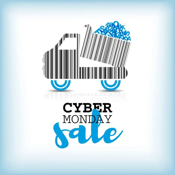 Cyber monday sale design — Stock Vector