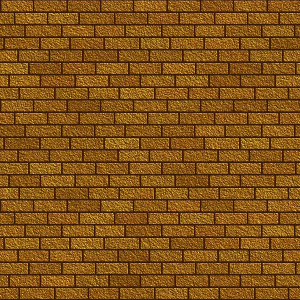 Goldene Ziegelstruktur Nahtloser Hintergrund — Stockfoto