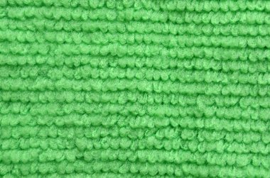 Yeşil doğal peluş havlu kumaş Hamam / plaj havlusu, kumaş makro arka plan closeup doku dokulu