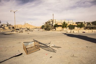 Palmyra Suriye yakınlarında kasaba