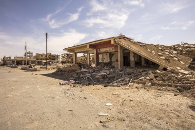 Palmyra Suriye yakınlarında kasaba