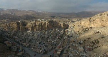 Maaloula dağlar, Suriye 2017 yılında köyde