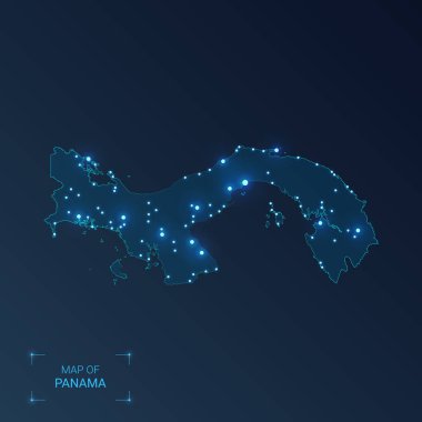 Şehirli Panama haritası.