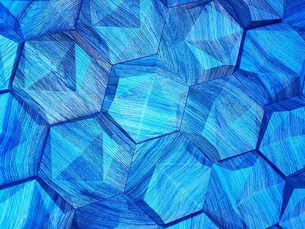 La textura de las baldosas cerámicas en forma de un hexágono hecho o — Foto de Stock