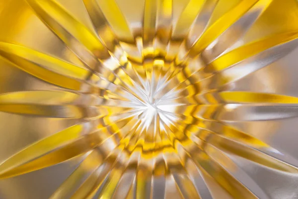 Fondo Borroso Abstracto Forma Una Flor Rayos Sol Color Dorado — Foto de Stock