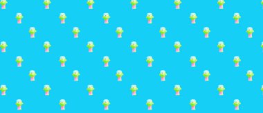 Kusursuz desen. Mavi arka planda Mısırlı bir kadın firavunun heykeli. Tişörtler, kartlar, ambalaj kağıtları, posterler, kumaşlar için kullanılır.