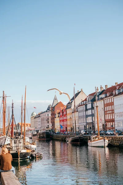 Λιμάνι Nyhavn της Κοπεγχάγης — Φωτογραφία Αρχείου