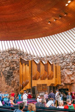 Temppeliaukio Kilisesi 'nin İçi