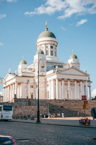 Bílá helsinská katedrála — Stock fotografie