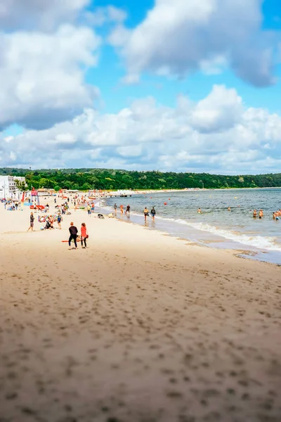 Baltic Sea beach in Sopot — ストック写真
