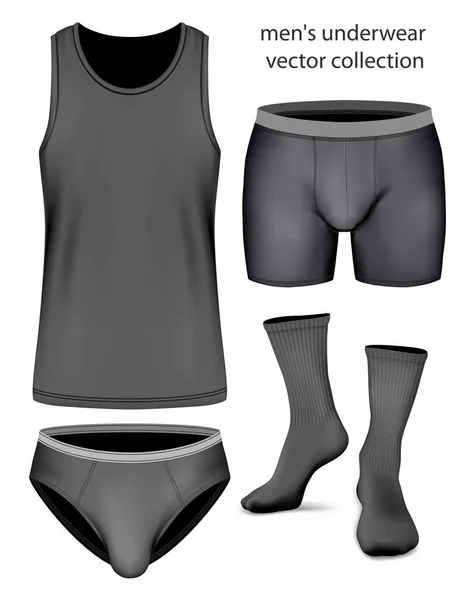 Vector underkläder kollektion för män — Stock vektor