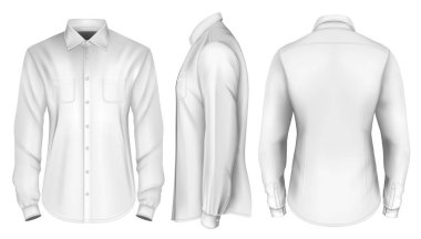 Mens uzun kollu resmi gömlek