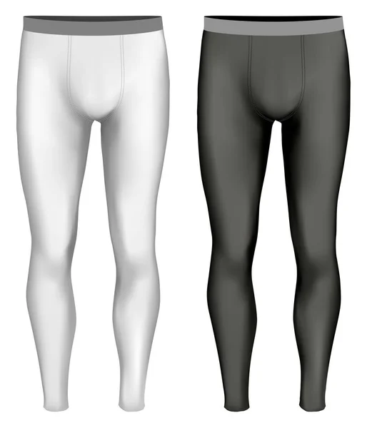 Variantes preto e branco de leggings — Vetor de Stock