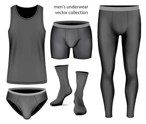 Underwear vector collection for men — Stock Vector