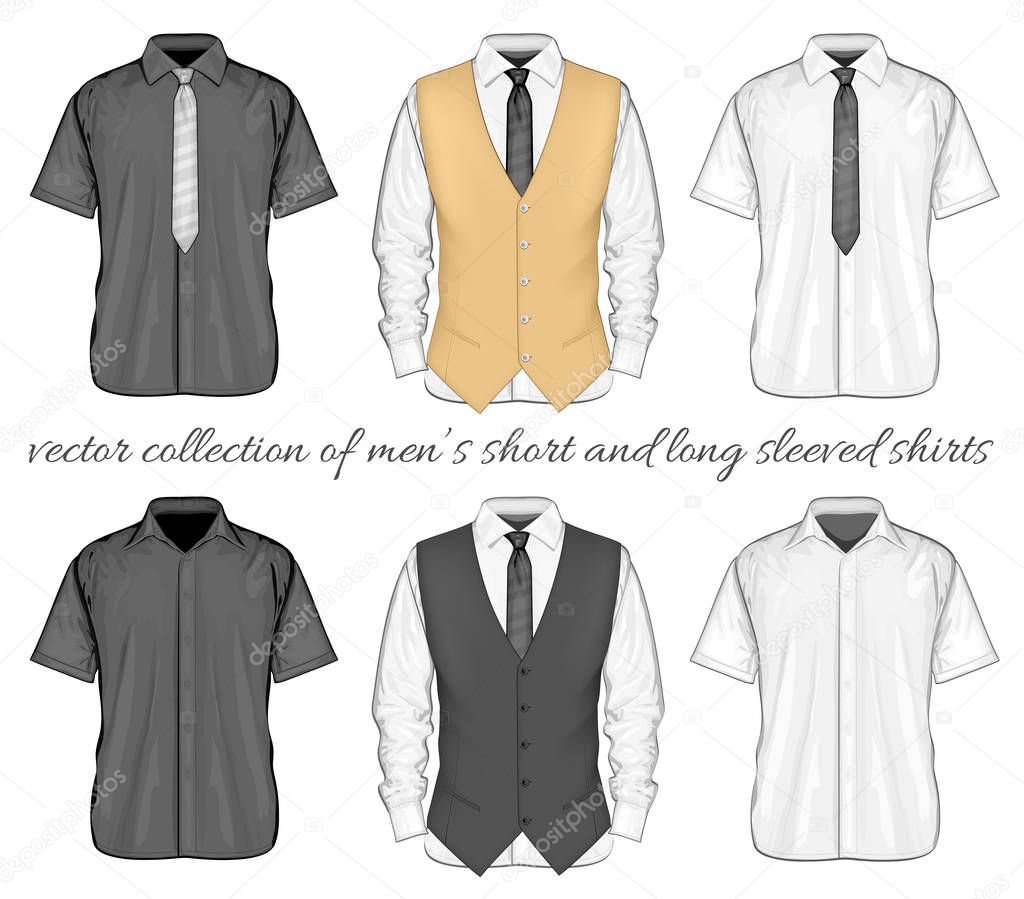 Short and long sleeve variants of shirt