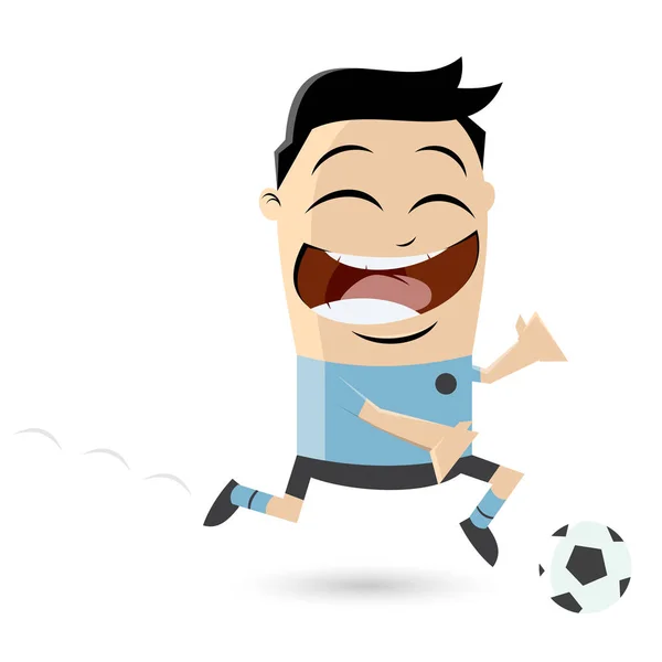 Азиатский футболист — стоковый вектор