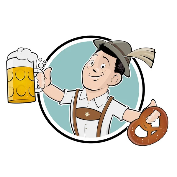 Oktoberfest adam işareti — Stok Vektör