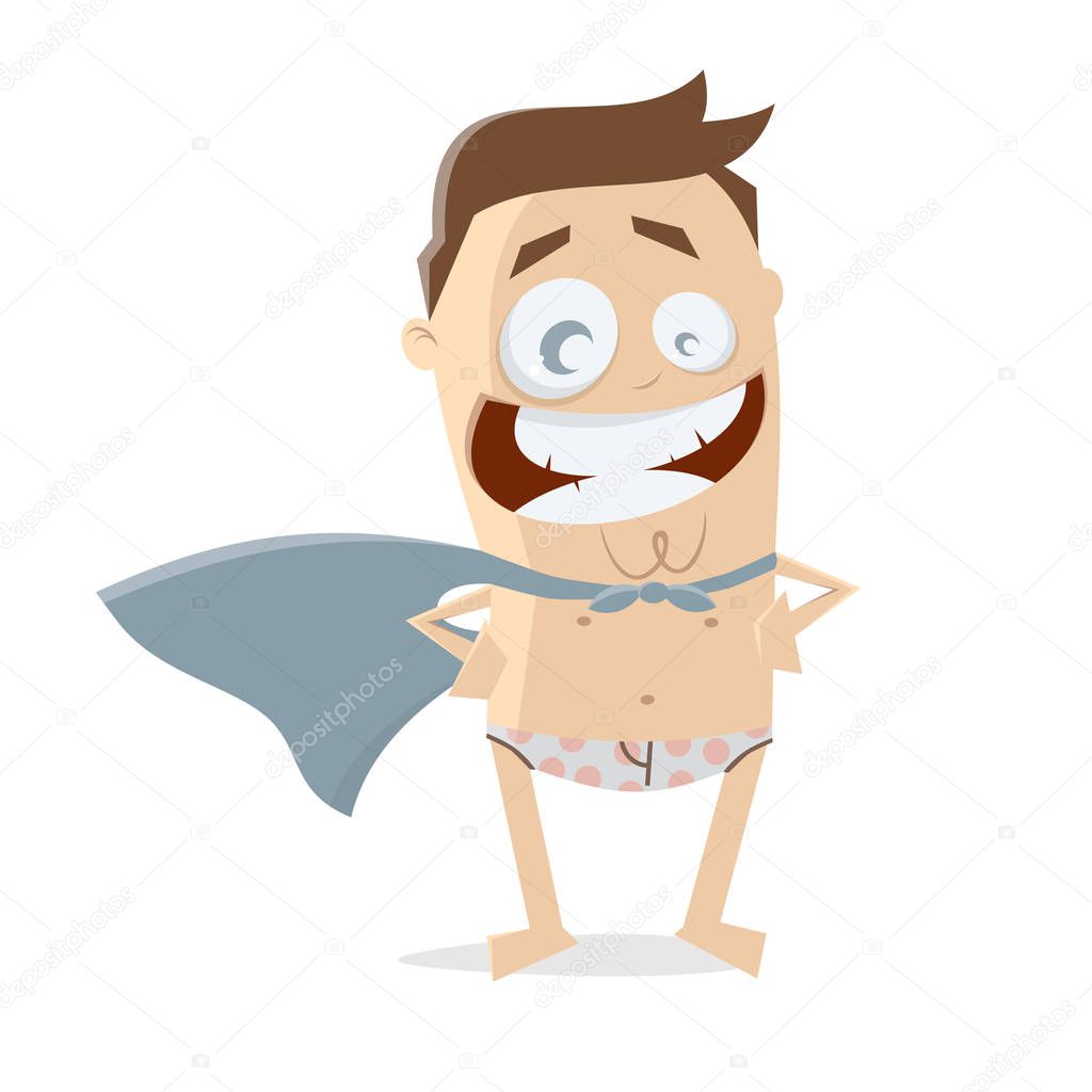 clipart of a superhero in underpants