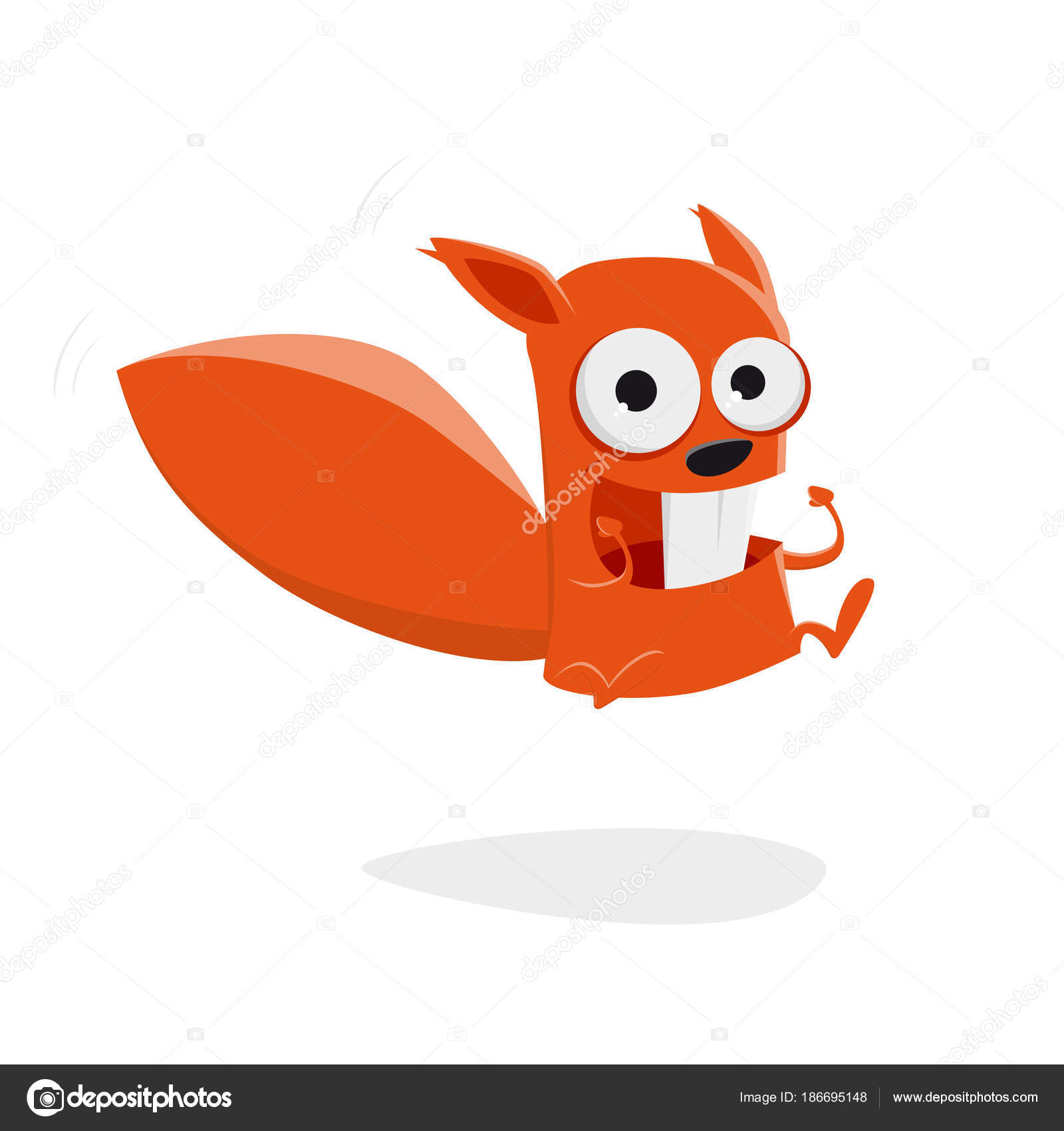 Jumping Cartoon Squirrel Clipart Stock Vector Image by © #186695148 Jumping Cartoon Squirrel Clipart Stock Vector Image by © #186695148