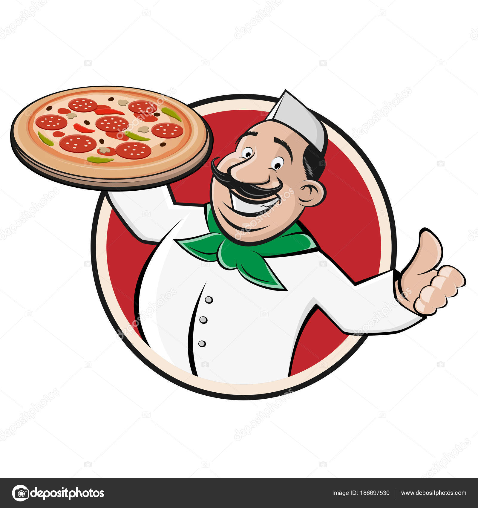 Signe Restaurant Pizza Drôle Image Vectorielle Shockfactor