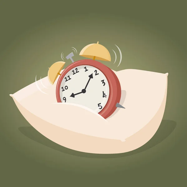 Alarm Clock Pillow — Stock Vector