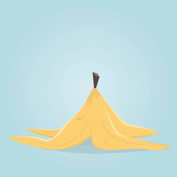 Μια Φλούδα Μπανανών Την Εικόνα Clip Art — Διανυσματικό Αρχείο
