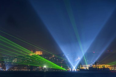 Istanbul, Türkiye, 29 Octaber 2008: Cumhuriyet Bayramı kutlamaları, Boğaziçi