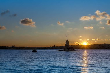 Istanbul, Türkiye, 23 Mayıs 2017: Kız Kulesi