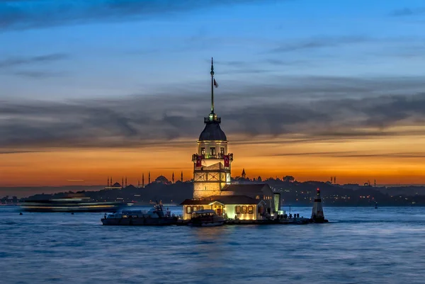 Istanbul Turkey October 2008 Maiden Tower — Stock Photo, Image