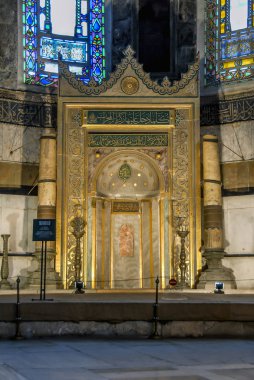 Istanbul, Türkiye, 3 Mart 2007: Ayasofya Sophia iç