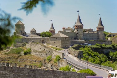 Kamyanets-Podilskyi, Ukrayna. Kamyanets-Podilskyi kale Manzaralı