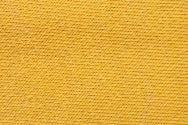 Tło Żółtego Wzoru Tkaniny Nitkami Przekątnej Zbliżenie — Zdjęcie stockowe