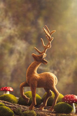 Ren geyiği hayvan figürü