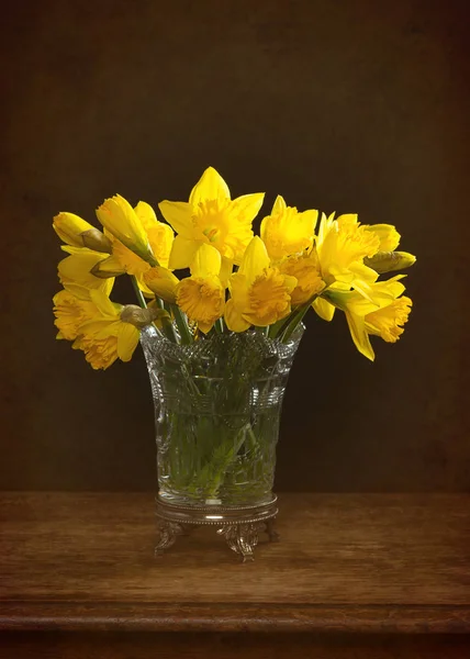 Μπουκέτο άνοιξη Daffodils ακόμα ζωή — Φωτογραφία Αρχείου
