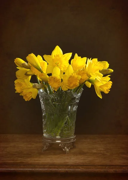 Bunch Spring Daffodils Still Life — Stock Photo, Image