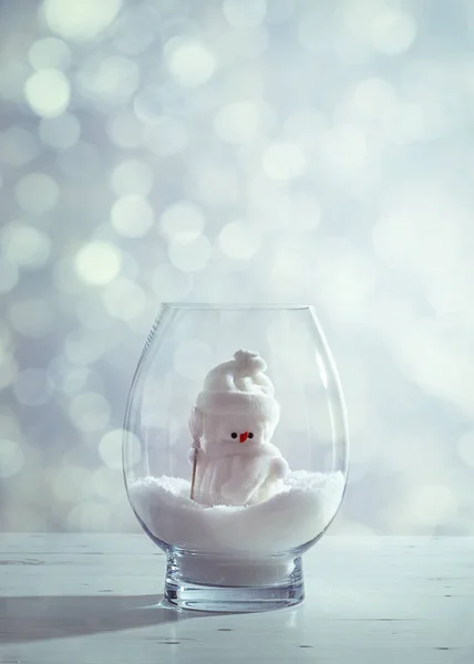 Schneemann Weihnachten Schneehandschuh — Stockfoto