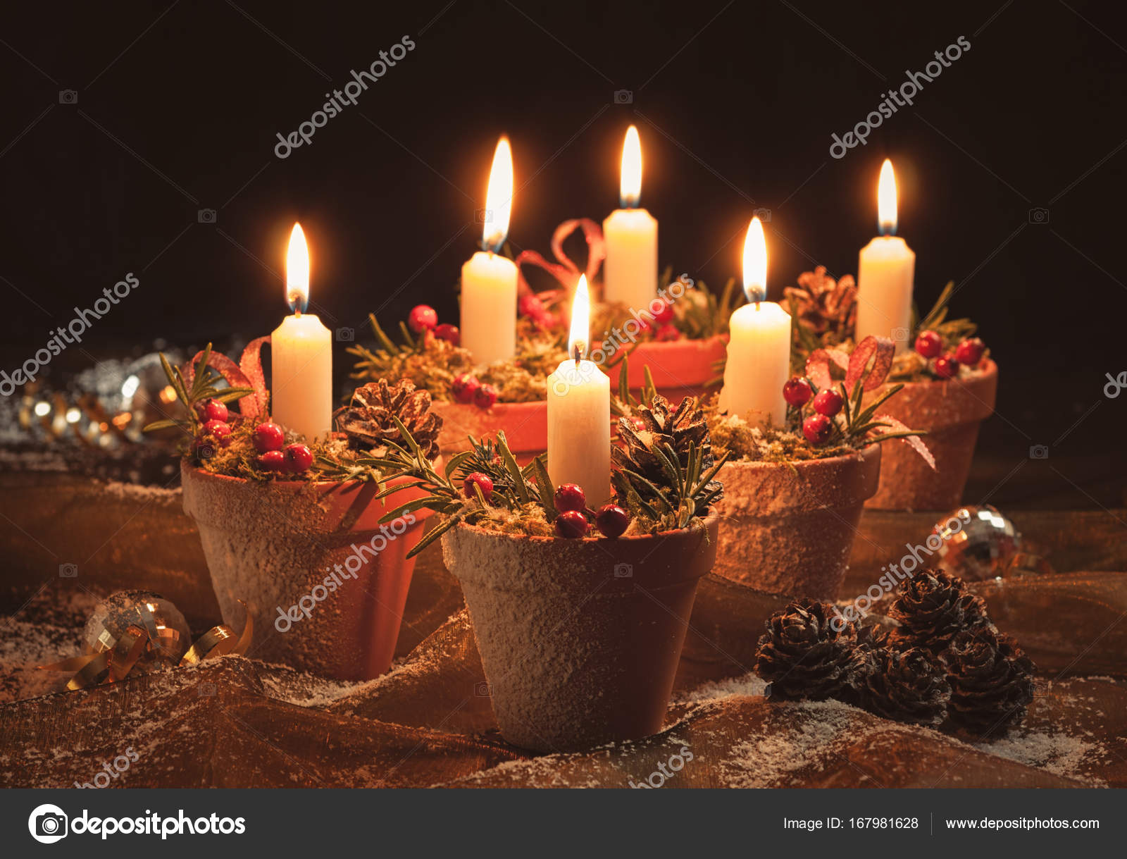 Christmas Candle Display Stock Photo by ©springfield 167981628