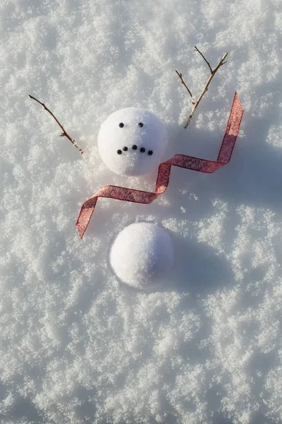 溶けた雪だるま — ストック写真