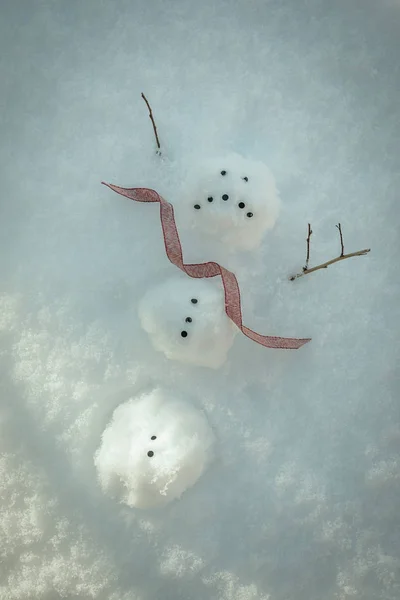 Bonhomme de neige fondu — Photo