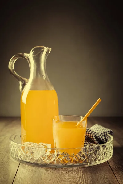 Jug & Tumbler Of Juice — Stock Photo, Image