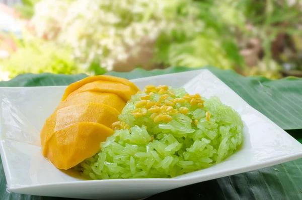 Buntes einheimisches Dessert im thailändischen Stil. — Stockfoto