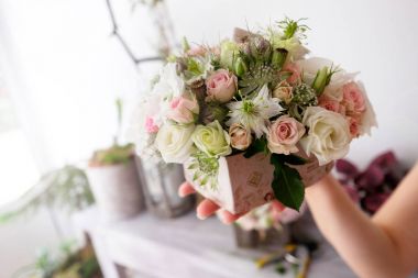 Düğün aksesuarları. Resepsiyon olay için düğün çiçek aksesuarlar.