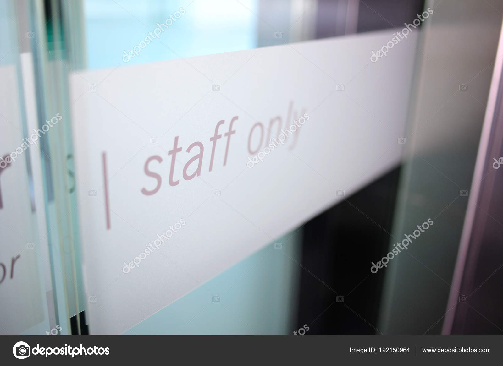 Staff Only Restricted Area Staff Only Sign Private Room Door Stock Photo Image By C Editor77