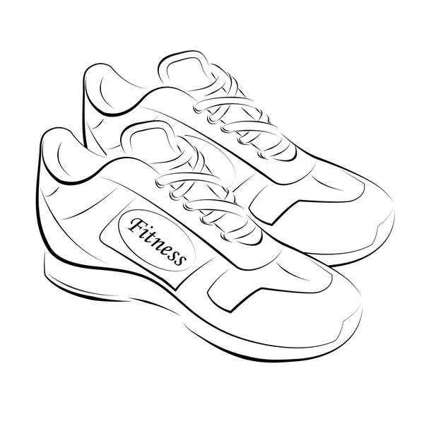 Zapatos de fitness - vector — Archivo Imágenes Vectoriales