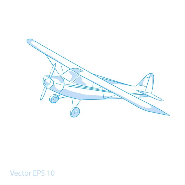 飛行機を図 - ベクトル — ストックベクタ