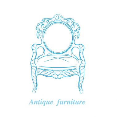     Sandalye antika - vektör