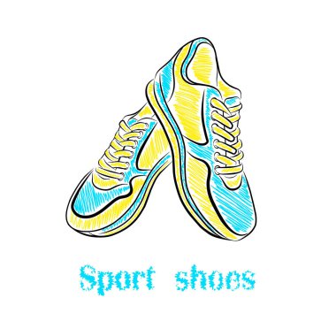      Parlak spor ayakkabı 