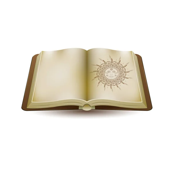 Libro antiguo - Vector — Archivo Imágenes Vectoriales